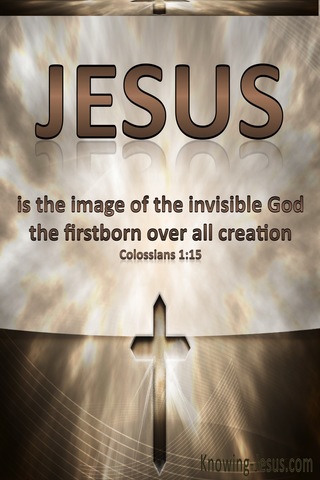 Colossians 1:15 Image Of The Invisible God (brown)